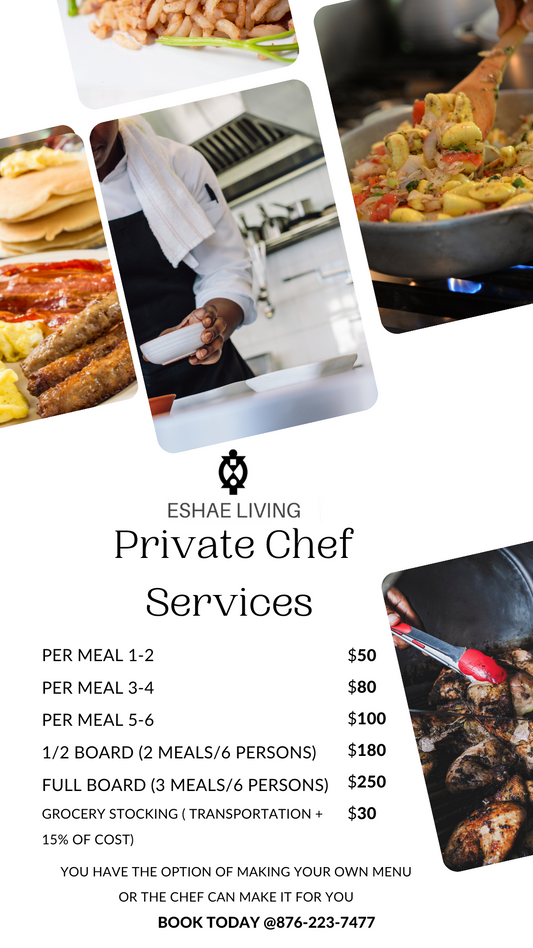 Private Chef Services - Eshae Living 